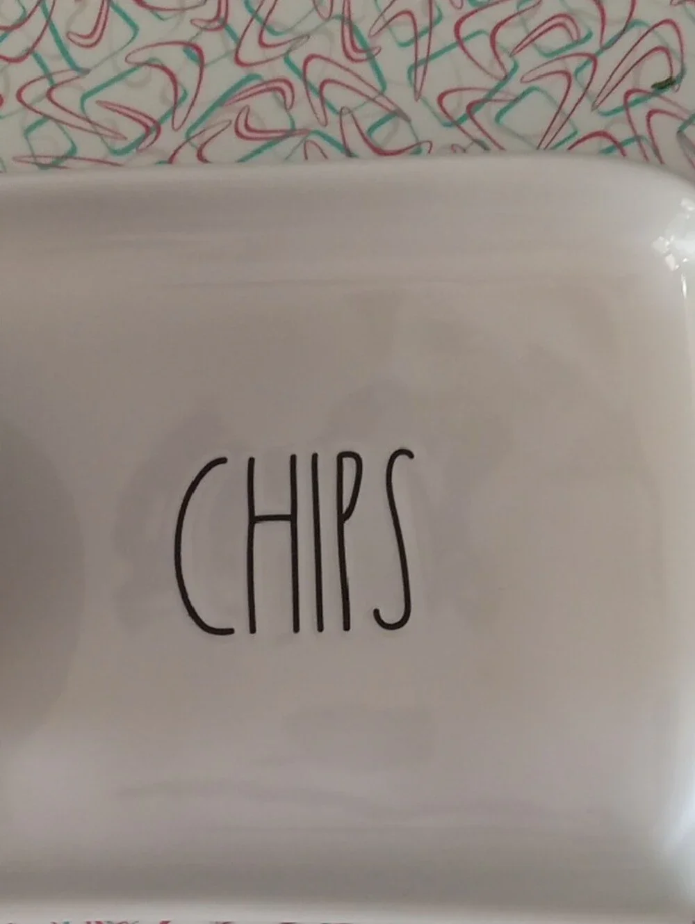 Rae Dunn Queso & Chips Tray Nwots